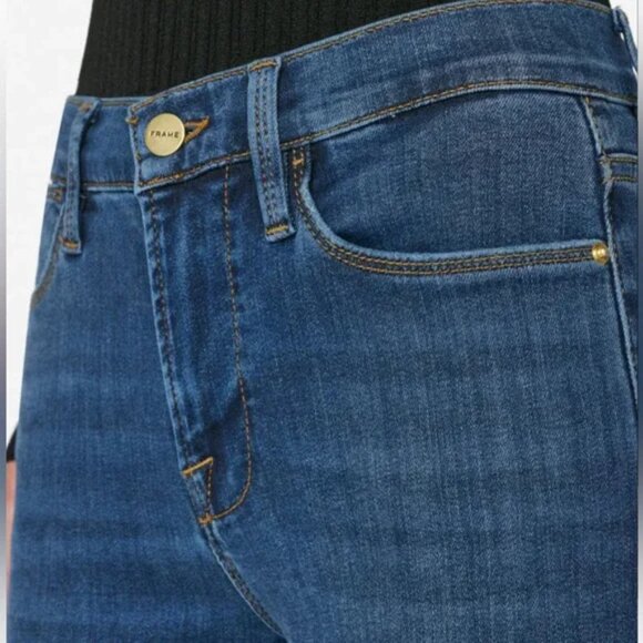 FRAME Le High Straight Jeans  in Dublin Wash - NWT - Size 26 - Picture 2 of 4